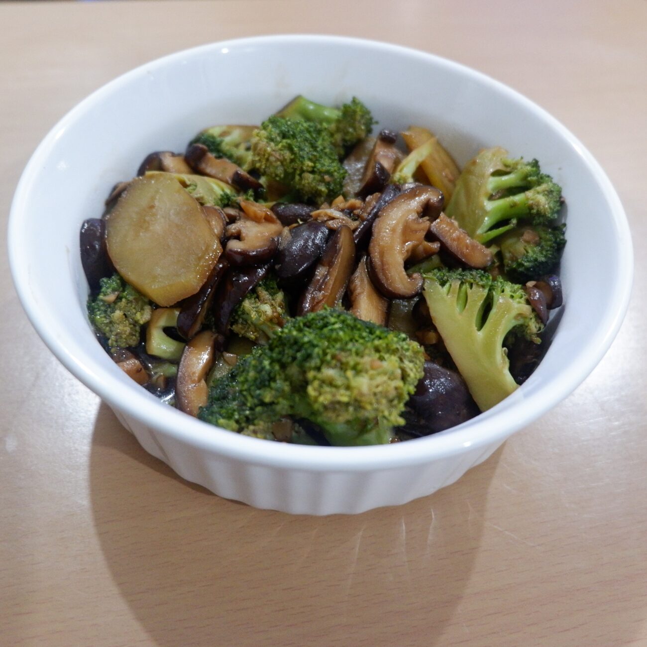 Broccoli and Shiitake Mushrooms in Oyster Sauce Recipe