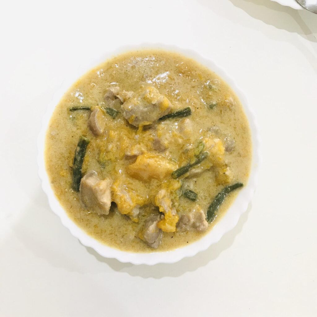 Pork Ginataan Recipe with Squash and String Beans