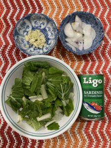 Canned Sardines With Bok Choy Recipe - Ingredients